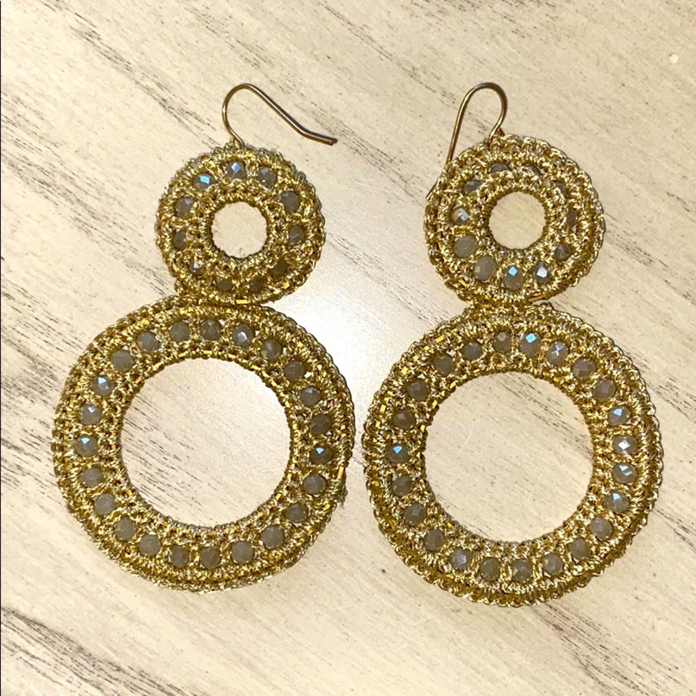 GOLD dangle EARRINGS
